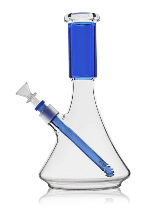 GRAV LARGE DECO BEAKER BONG LIGHT COBALT
