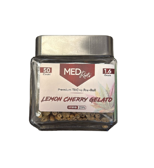 MED ROOTS LEMON CHERRY GELATO PREROLL 1.6GM