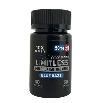 LIMITLESS 7 HYDROXY BLUE RAZZ 10CT 50MG