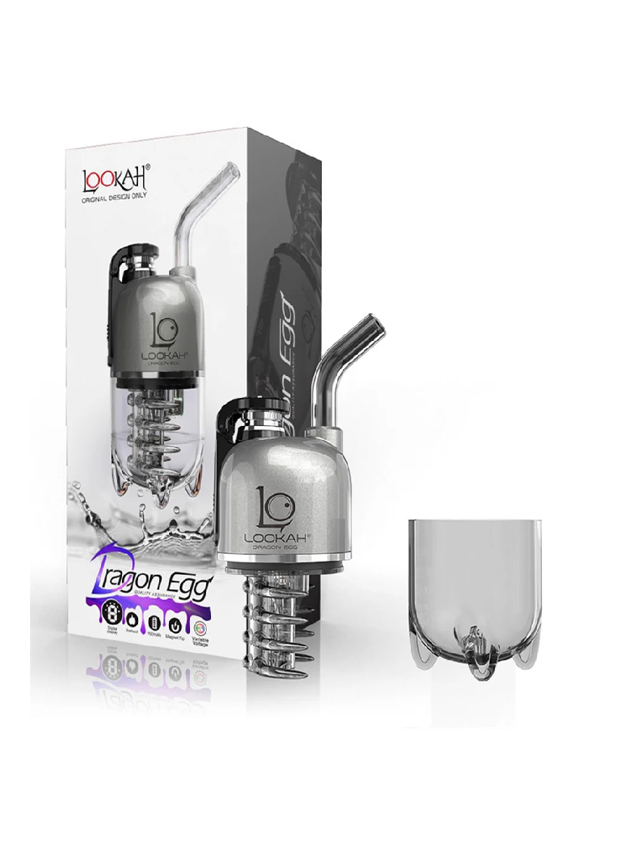 LOOKAH DRAGON WAX EGG ERIG VAPORIZER GRAY 1CT