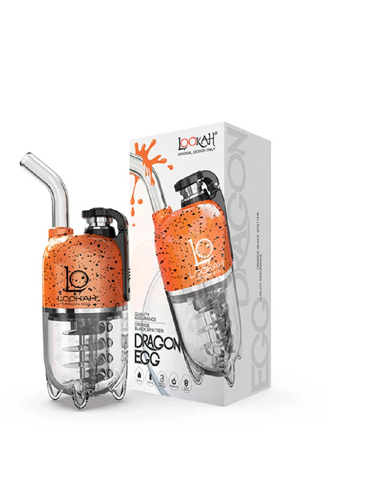 LOOKAH DRAGON WAX EGG ERIG VAPORIZER BLACK/ORANGE 1CT