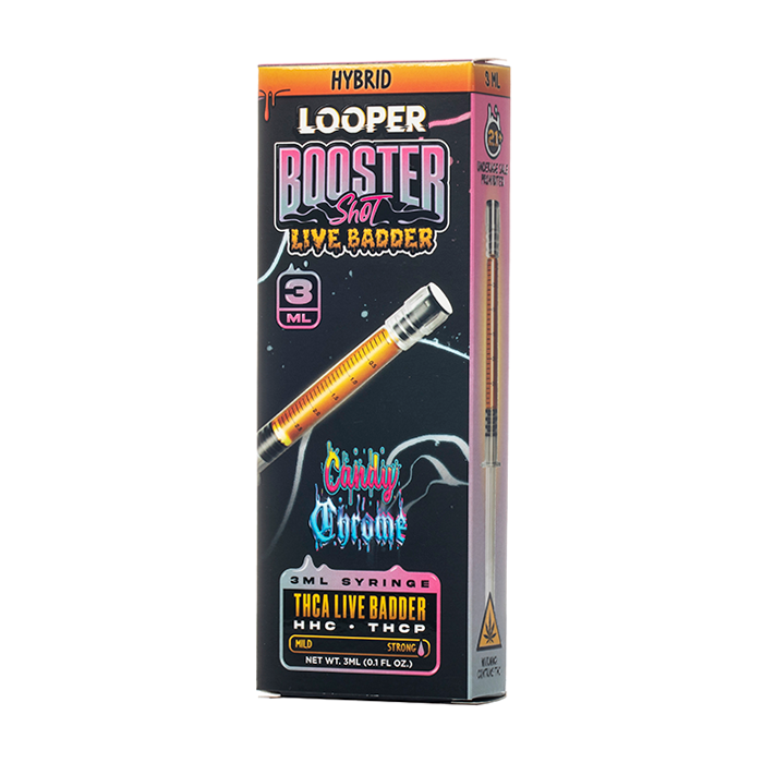 LOOPER BOOSTER SHOT SYRINGE THCA CANDY CHROME HYBD 3ML
