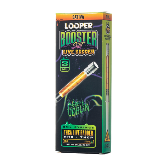 LOOPER BOOSTER SHOT SYRINGE THCA GREEN GOBLIN STVA 3ML