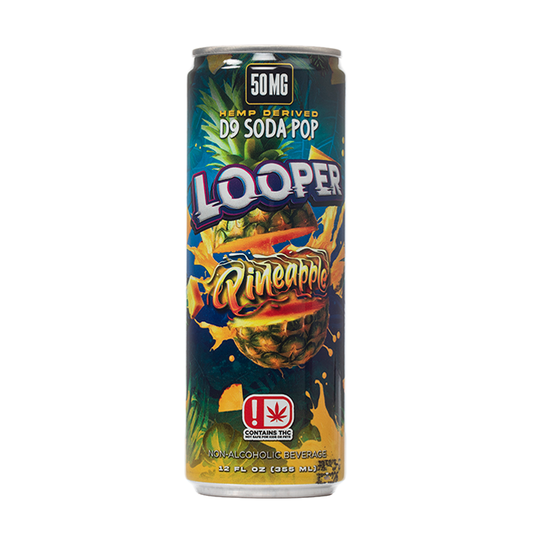LOOPER D9 HEMP SODA POP PINEAPPLE 50MG