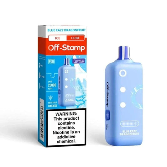 OFF STAMP X POD 25K|OFF STAMP X POD BLUE RAZZ DRAGONFRUIT 25K|5061028595560|Pack of 5