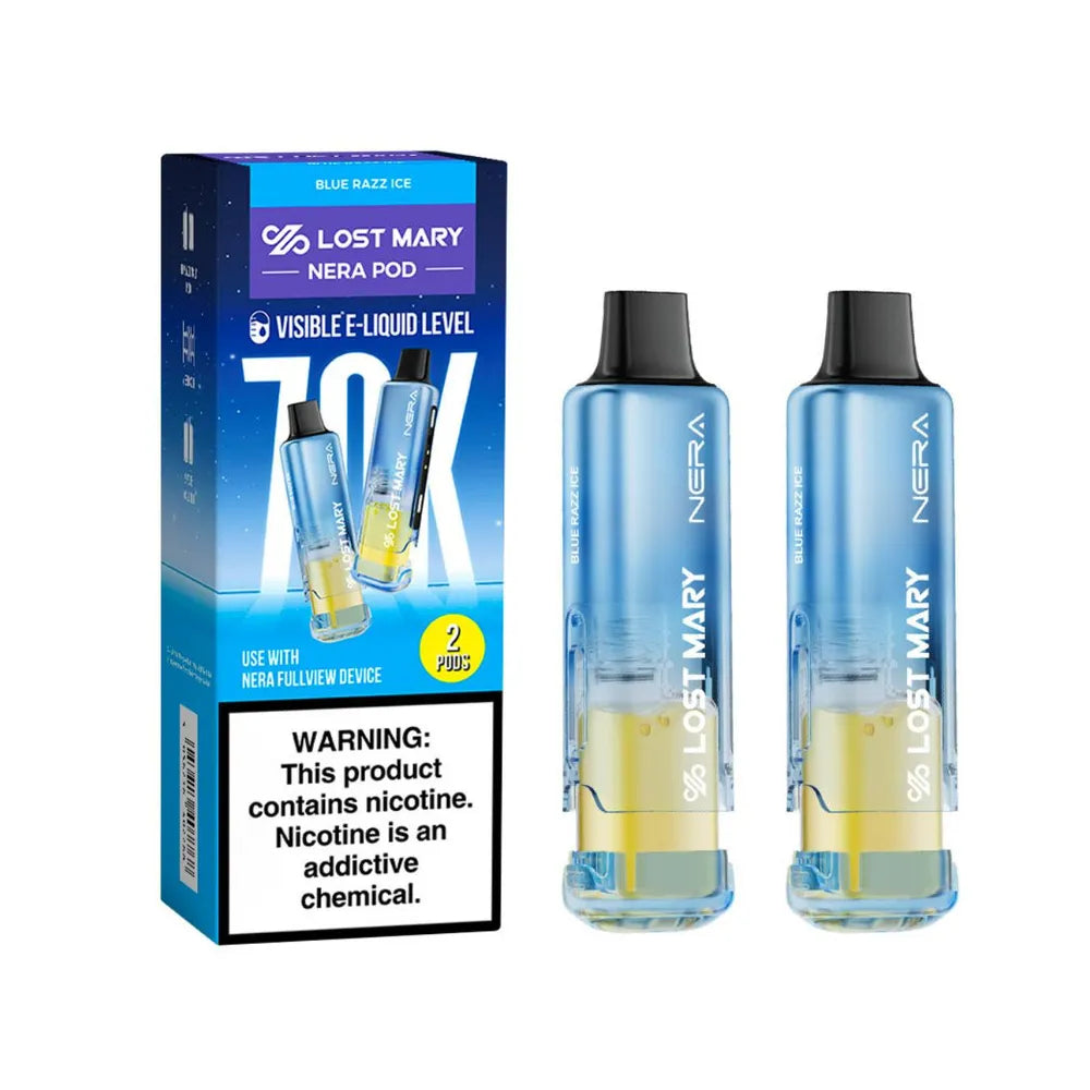 LOST MARY NERA FULLVIEW POD BLUE RAZZ ICE 70K