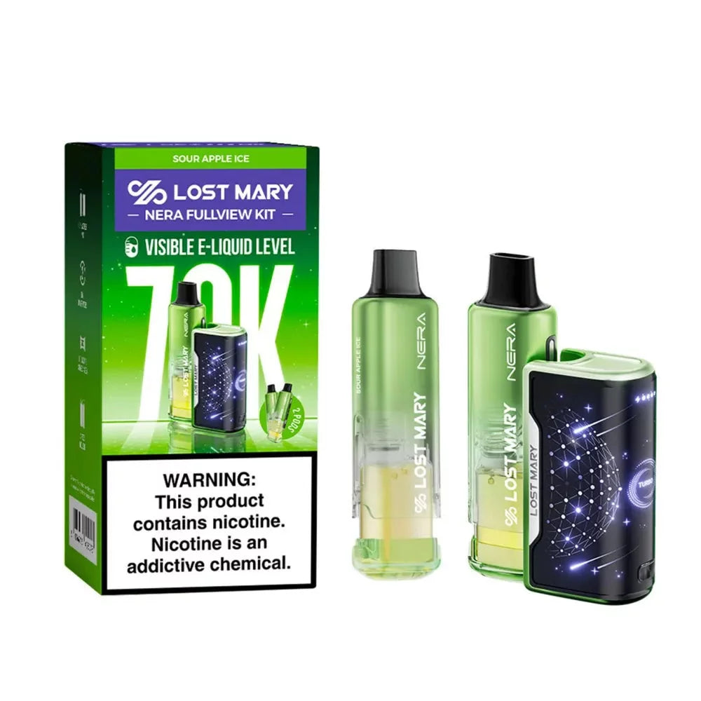 LOST MARY NERA FULLVIEW KIT SOUR APPLE ICE 70K