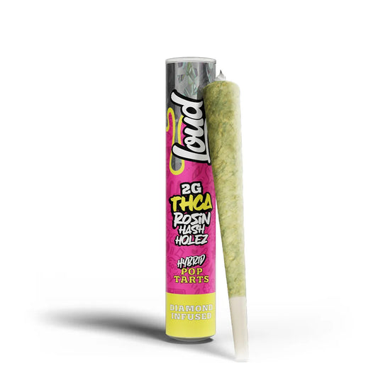 LOUD ROSIN INFUSED THCA HASH HOLE POP TARTS HYBD 2GM