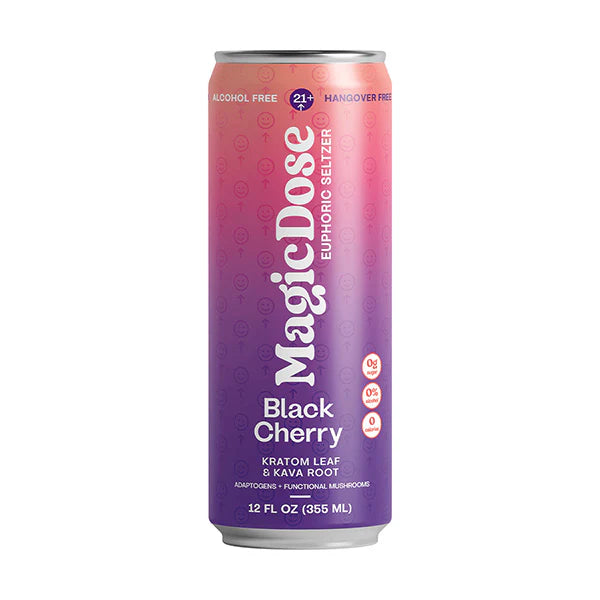 MAGIC DOSE SELTZER BLACK CHERRY 12OZ