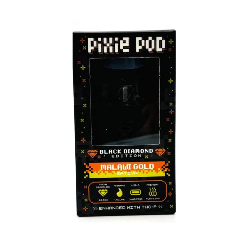 PIXIE POD BLK DMND EDT MALAWI GOLD SATIVA 4G|752298508859|Pack Of|5