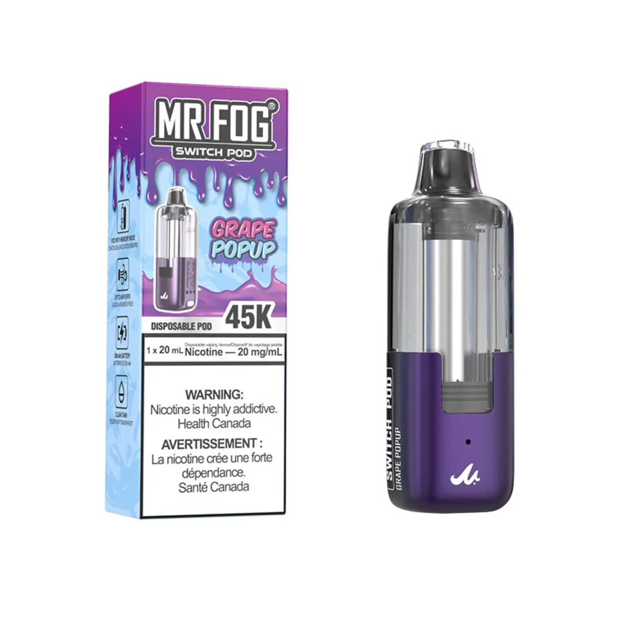 MR  FOG SWITCH POD GRAPE POPUP 45K