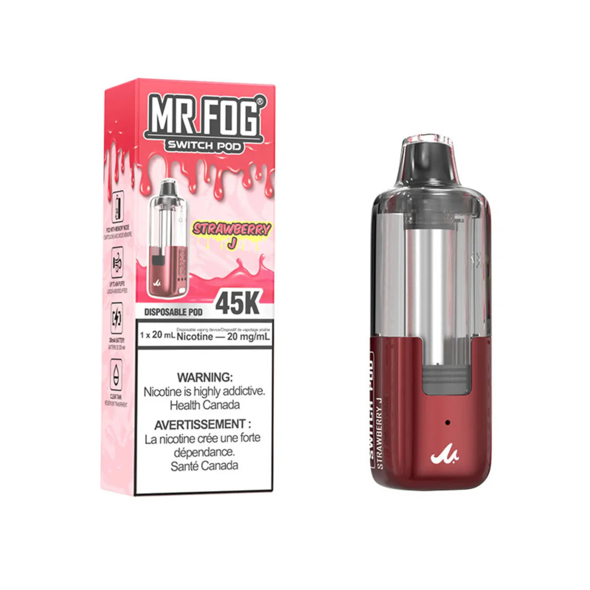 MR  FOG SWITCH POD STRAWBERRY J  45K