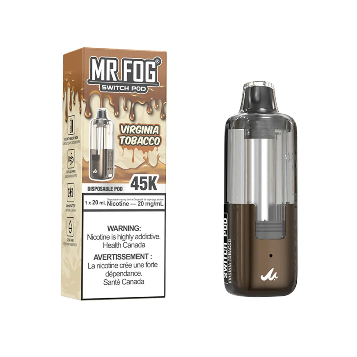 MR  FOG SWITCH POD VIRGINA TOBACCO 45K