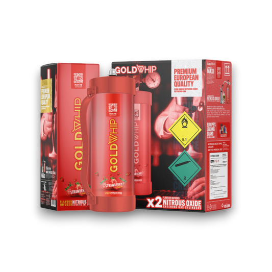 CREAM CHARGER GOLDWHIP MAXI STRAWBERRY 2000GM