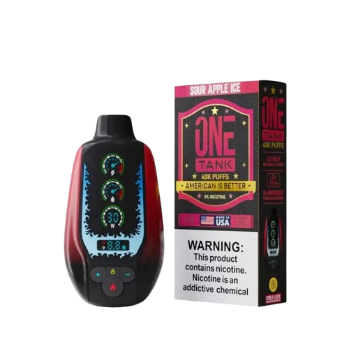 ONE TANK 40K|ONE TANK SOUR APPLE ICE 40K|850077376306|Pack of 5