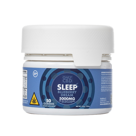 ONLY CBD SLEEP GUMMIES BLUEBERRY DREAM 5000MG