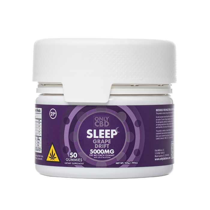 ONLY CBD SLEEP GUMMIES GRAPE DRIFT 5000MG