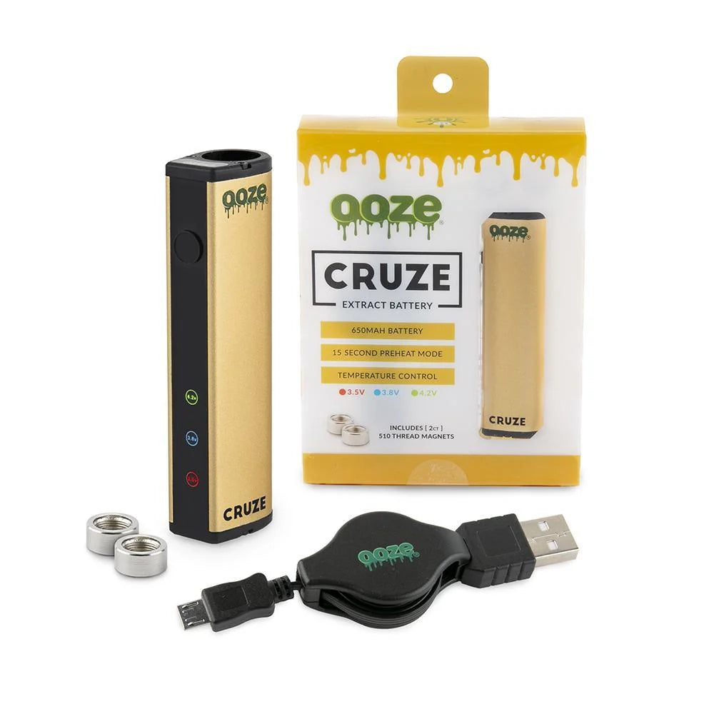 OOZE CRUZE BATTERY GOLD 650MAH