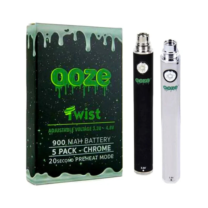 OOZE 5 PACK TWIST CHROME OOZ110 900MAH