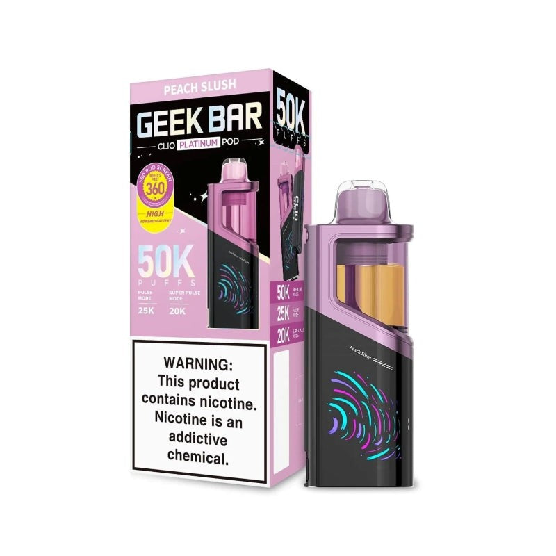 GEEK BAR CLIO PLATINUM POD PEACH SLUSH 50K