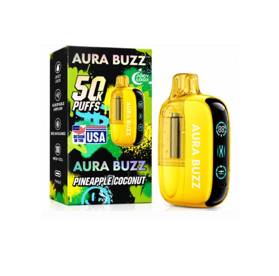 AURA BUZZ KIT PINEAPPLE COCONUT 50K