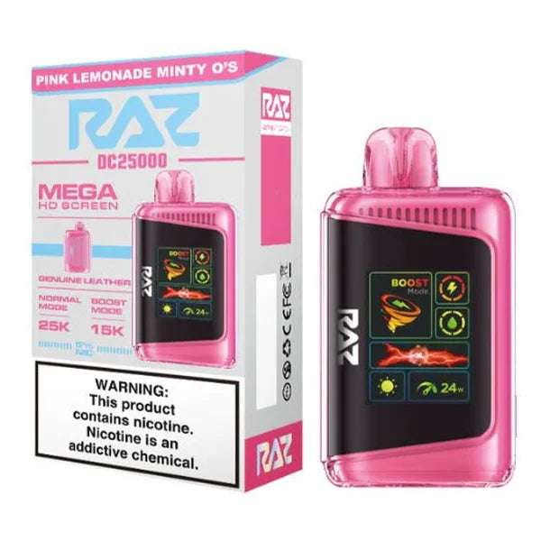 RAZ SOUR PINK LEMONADE MINTY OS 25K|6970313642188|Pack Of|5