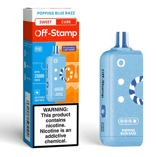 OFF STAMP X POD POPPING BLUE RAZZ 25K
