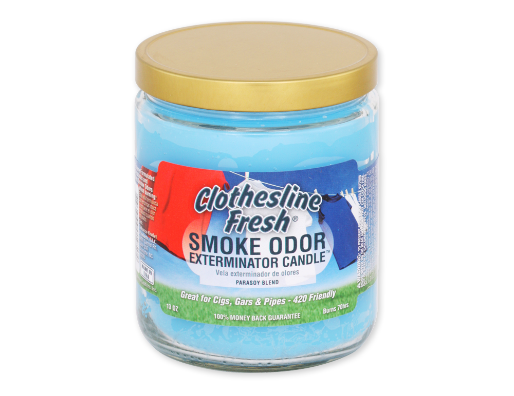 SMOKE ODOR CNDL CLOTHESLINE FRESH 13OZ 1CT