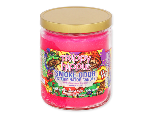 SMOKE ODOR CNDL TRIPPY HIPPIE 13OZ