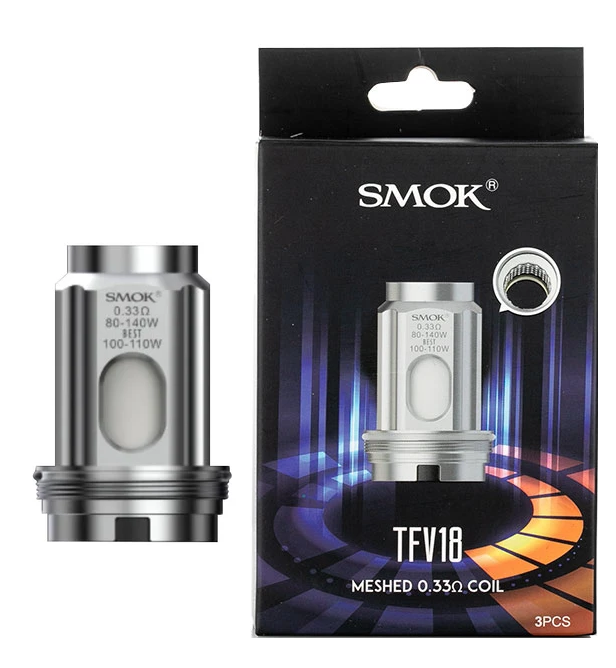 SMOK TFV18 MESHED 0.33 COIL 1CT