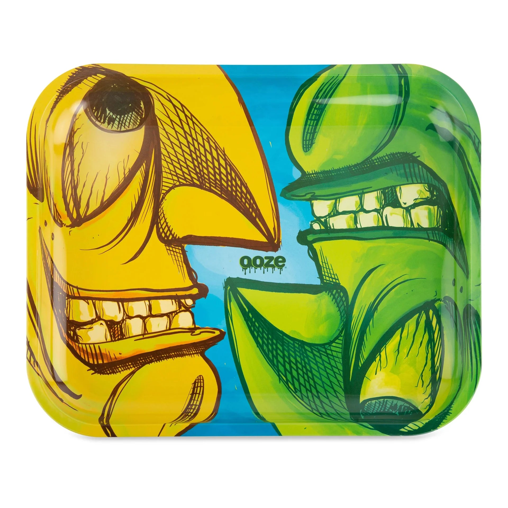 OOZE METAL ROLLING TRAY SMALL FACE OFF OOZ803