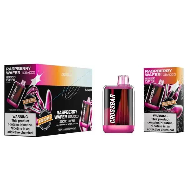 CROSSBAR 20K USA|CROSSBAR RASPBERRY WAFER TOBACCO 20K|850071163391|Pack of 5