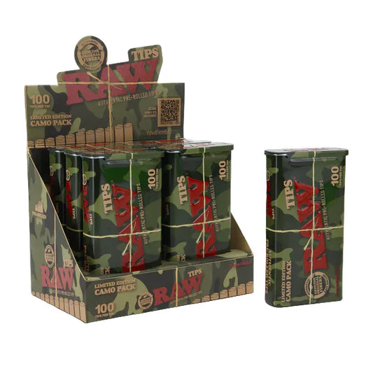 RAW TIPS CAMO PACK 100CT