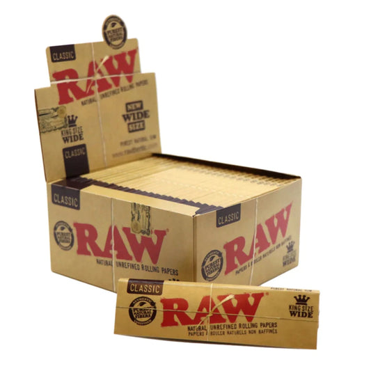 RAW CLASSIC KING SIZE WIDE ROLLING PAPER
