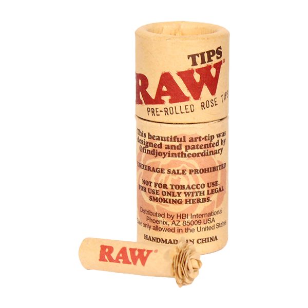 RAW TIPS PROLL ROSE TIPS 247 6CT