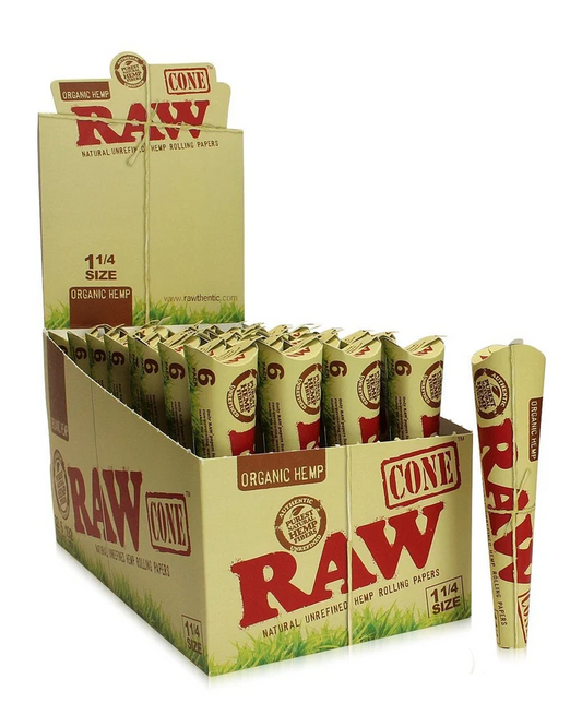 RAW CONE 1 1-4 SIZE ORGANIC