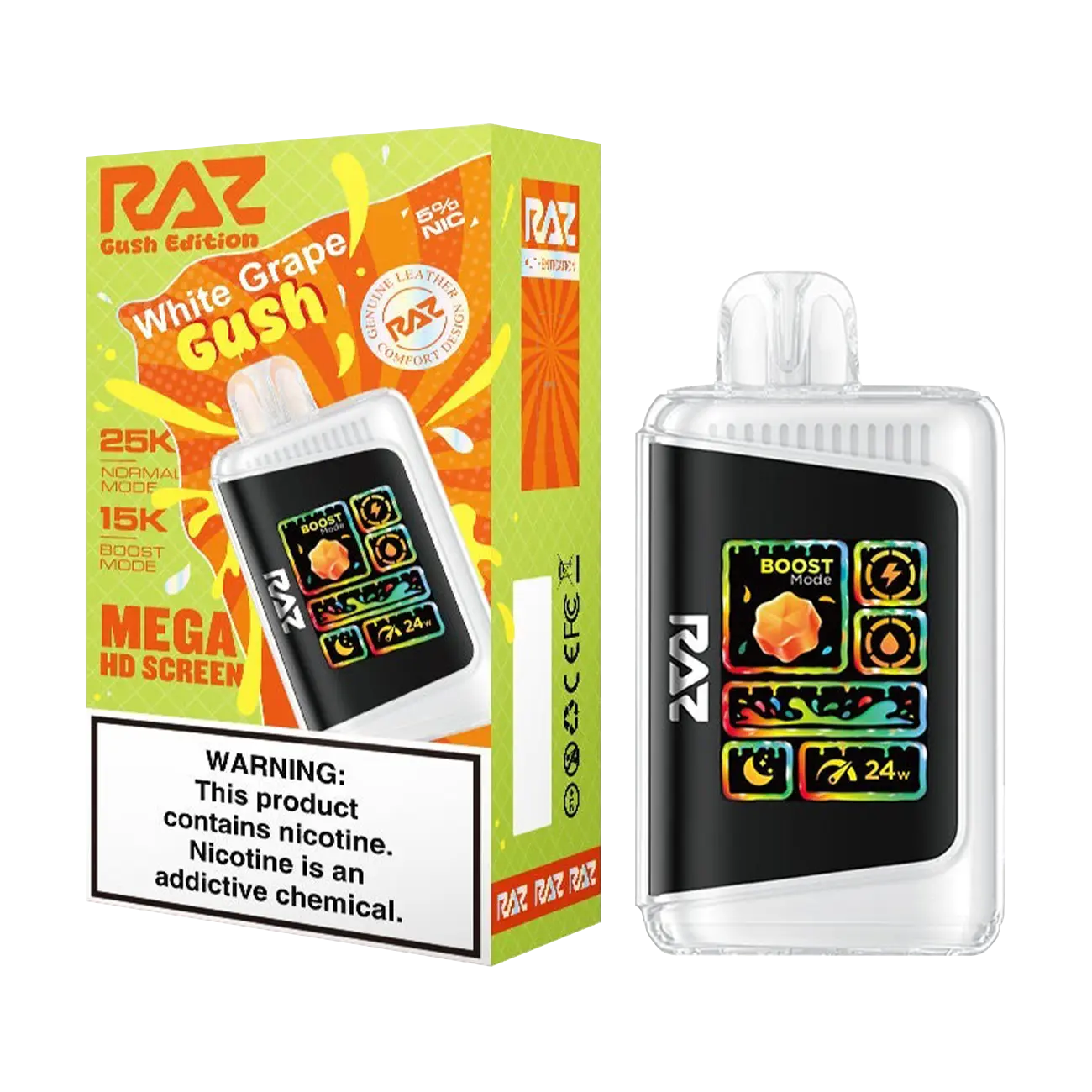 RAZ LTX WHITE GRAPE GUSH 25K