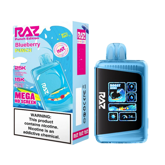RAZ PUNCH EDITION 25K|RAZ PUNCH EDITION BLUBRY PUNCH 25K|6978271530417|Pack of 5