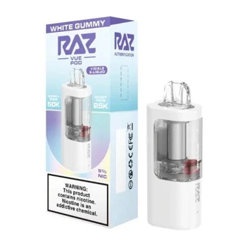 RAZ VUE POD WHITE GUMMY 50K