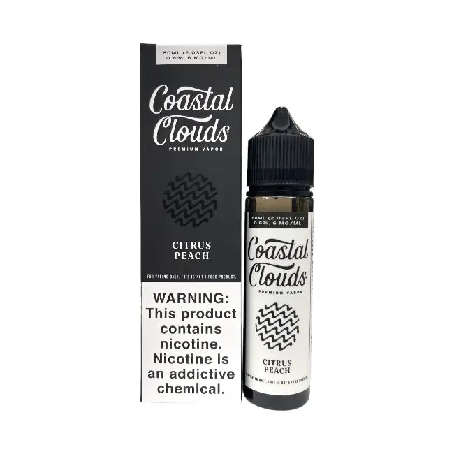 COASTAL CLOUDS CTRS PEACH SUGARD NCTRNE 60ML 6MG