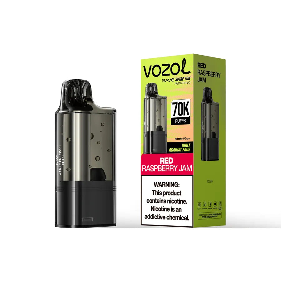 VOZOL RAVE SWAP POD RED RASPBERRY JAM 70K