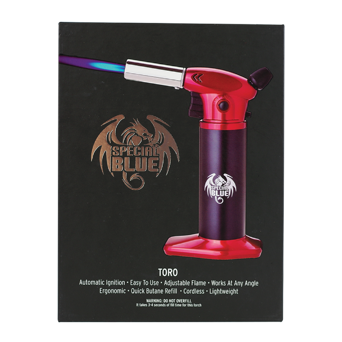 SPECIAL BLUE TORCH TORO REFILABLE RED 1CT