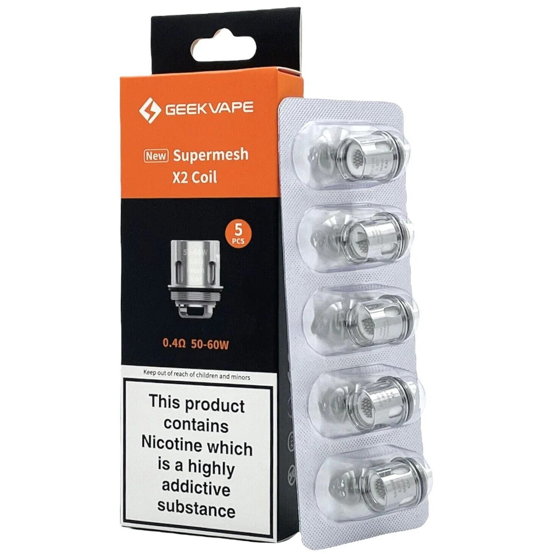 GEEKVAPE SUPERMESH X2 0.4OHM COIL 5CT