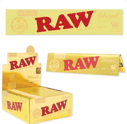 RAW PAPERS CLASSIC ETHEREAL KING SLIM PAPER 32PK 50CT BOX