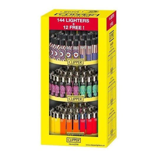 CLIPPER CLASSIC DISPLAY ASSORTED 144+12CT