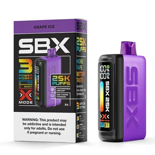 SBX 25K |SBX GRAPE ICE 25K|810100434656|Pack of 5