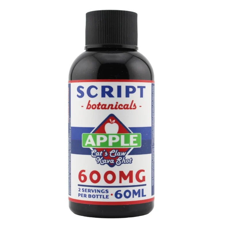SCRIPT BOTANICALS CAT'S CLAW APPLE KAVA SHOT 600MG