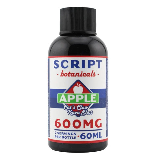 SCRIPT BOTANICALS CAT'S CLAW APPLE KAVA SHOT 600MG