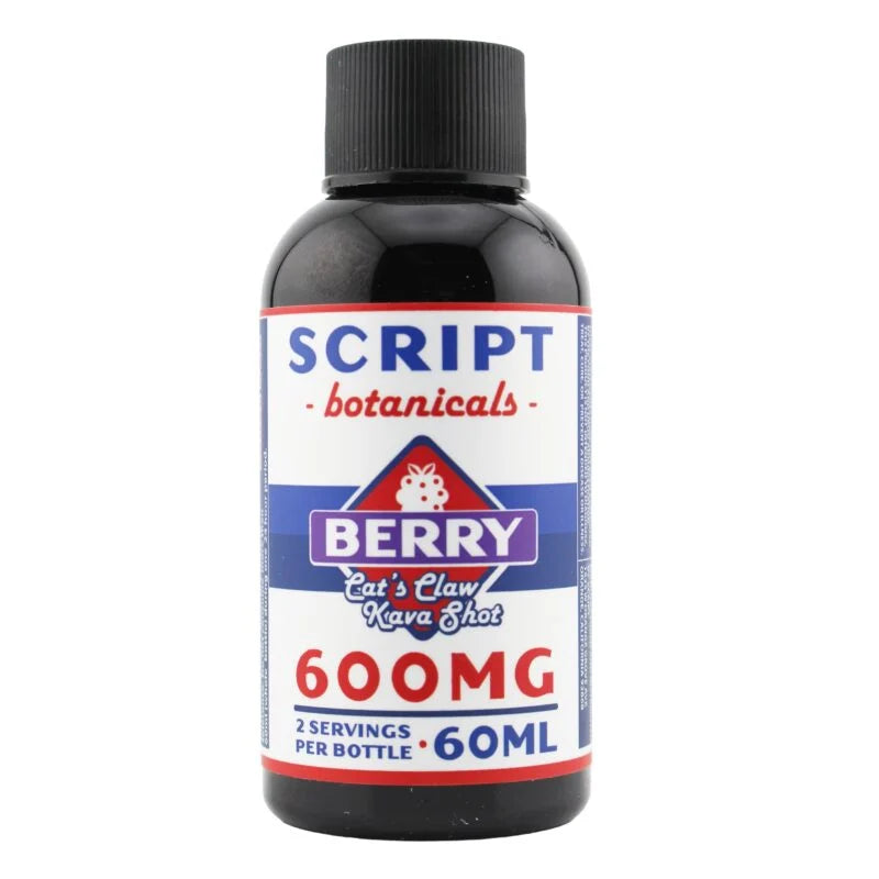 SCRIPT BOTANICALS CAT'S CLAW BERRY KAVA SHOT 600MG