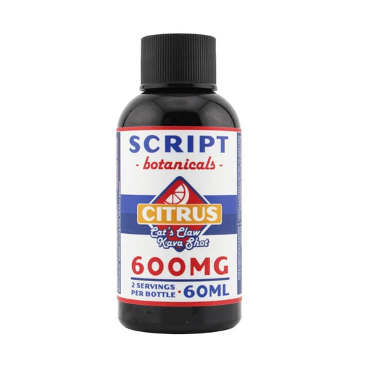SCRIPT BOTANICALS CAT'S CLAW CITRUS KAVA SHOT 600MG